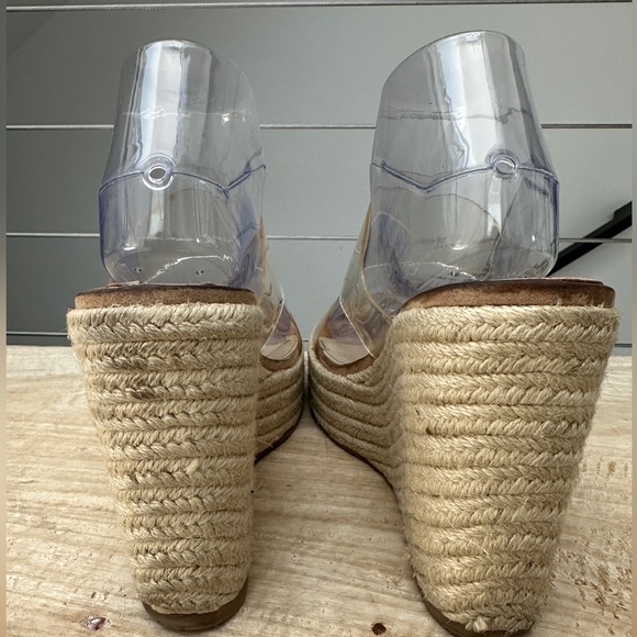 Steve Madden clear Sunrise Wedge Sandals for Women Wrapped Wedge heel formal 9 - Picture 7 of 11